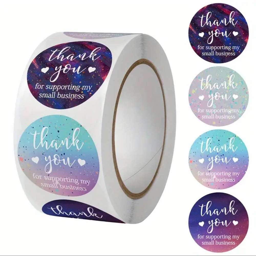 Colorful Thank You stickers 500 count NWT